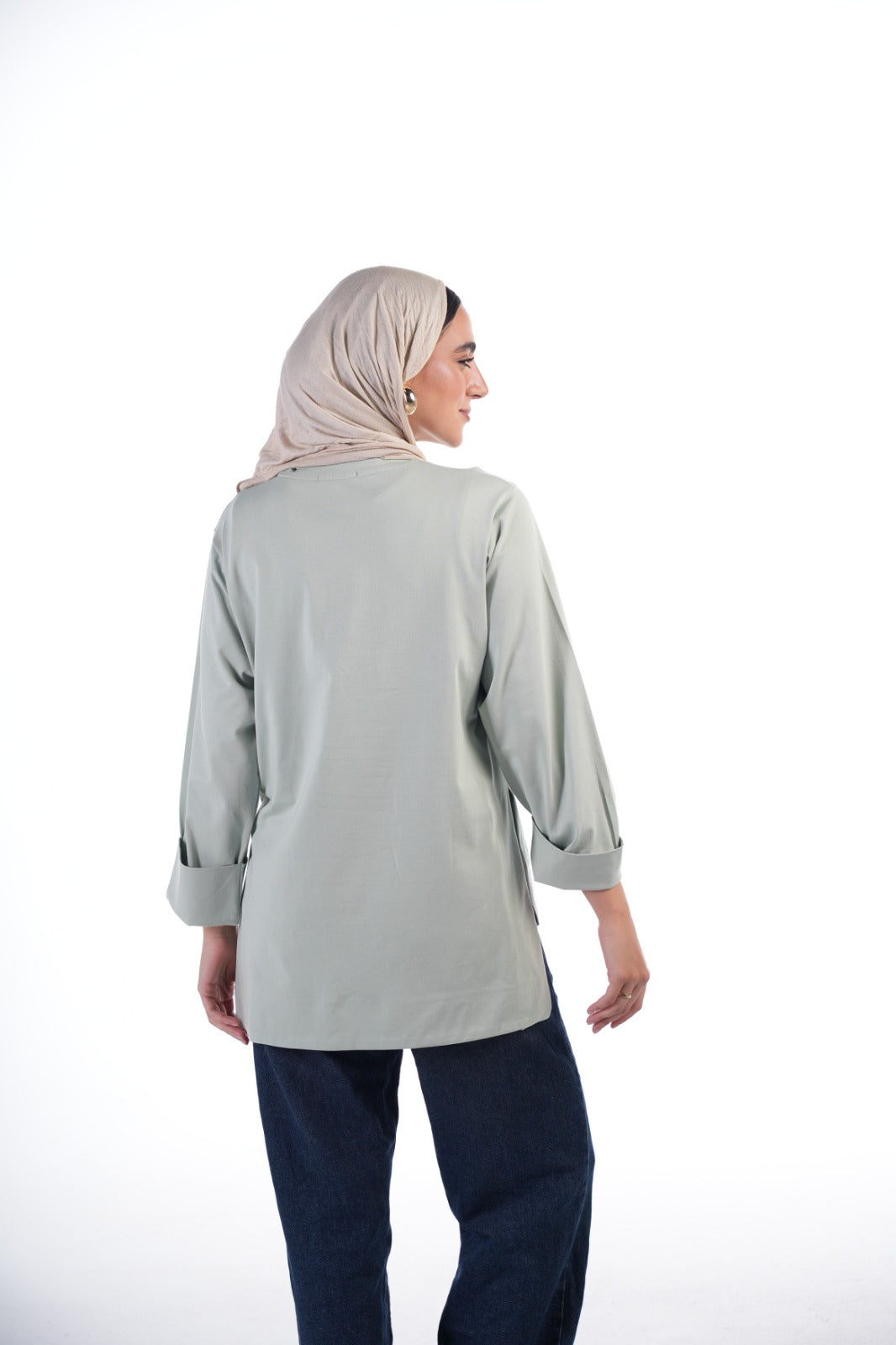 Folded Sleeves T-Shirt