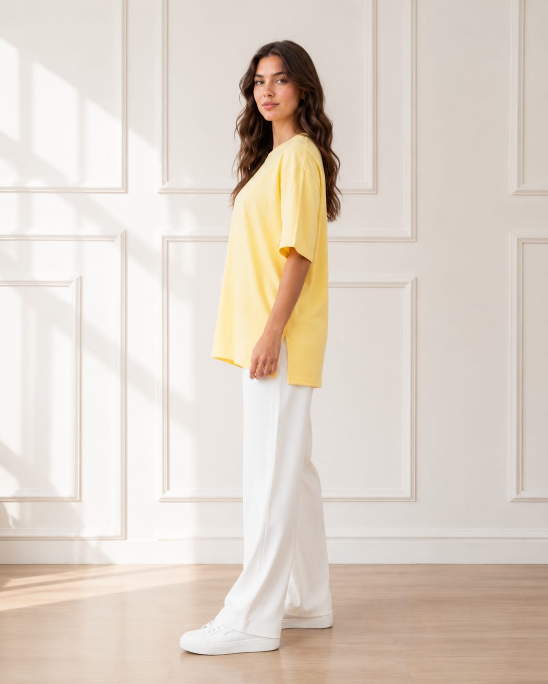 Cotton Everyday T-Shirt In Yellow