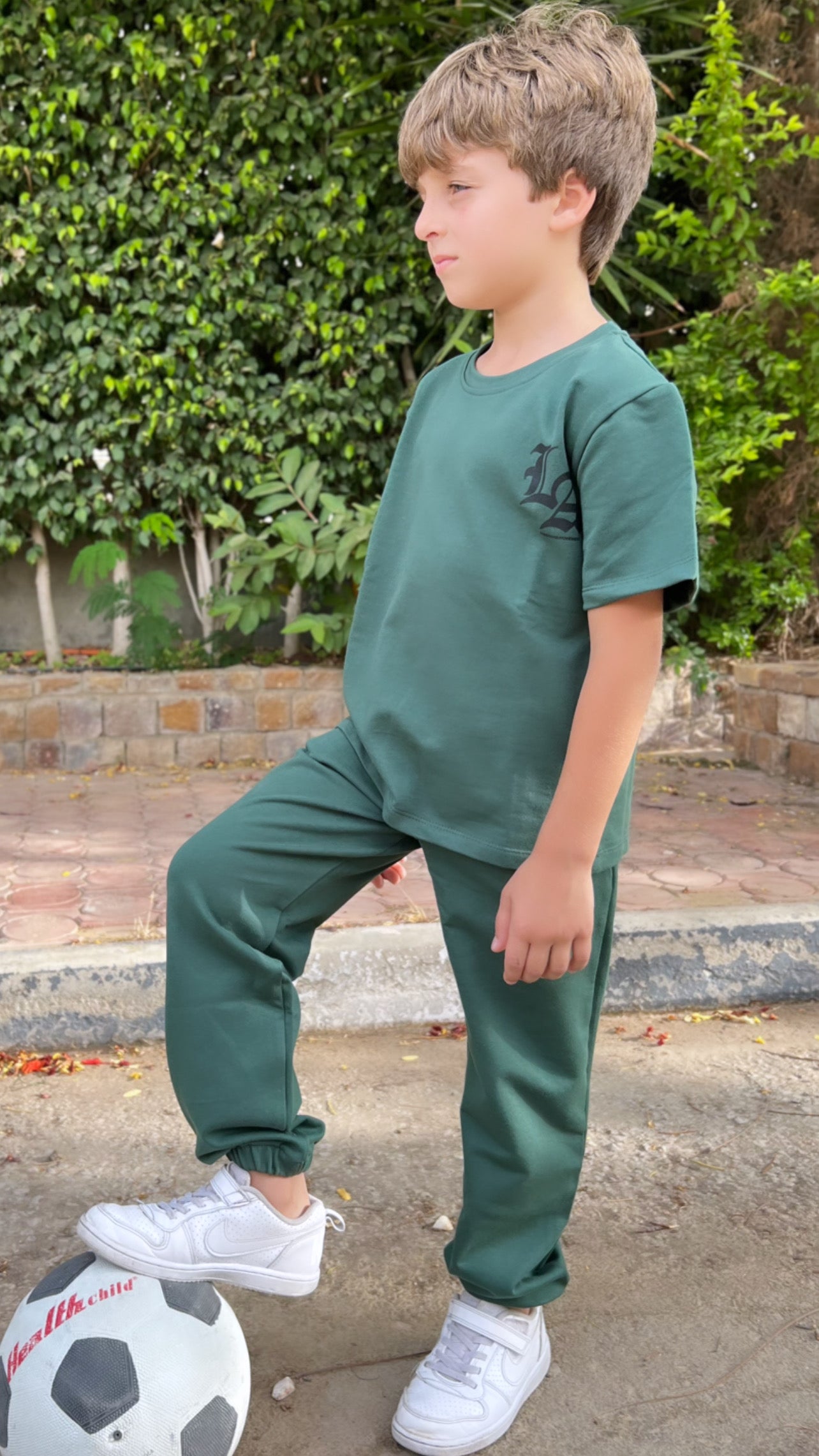 Children LA Kids Set In Olive