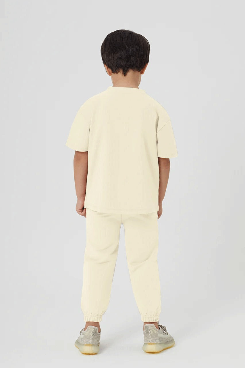 Children LA Kids Set In Beige