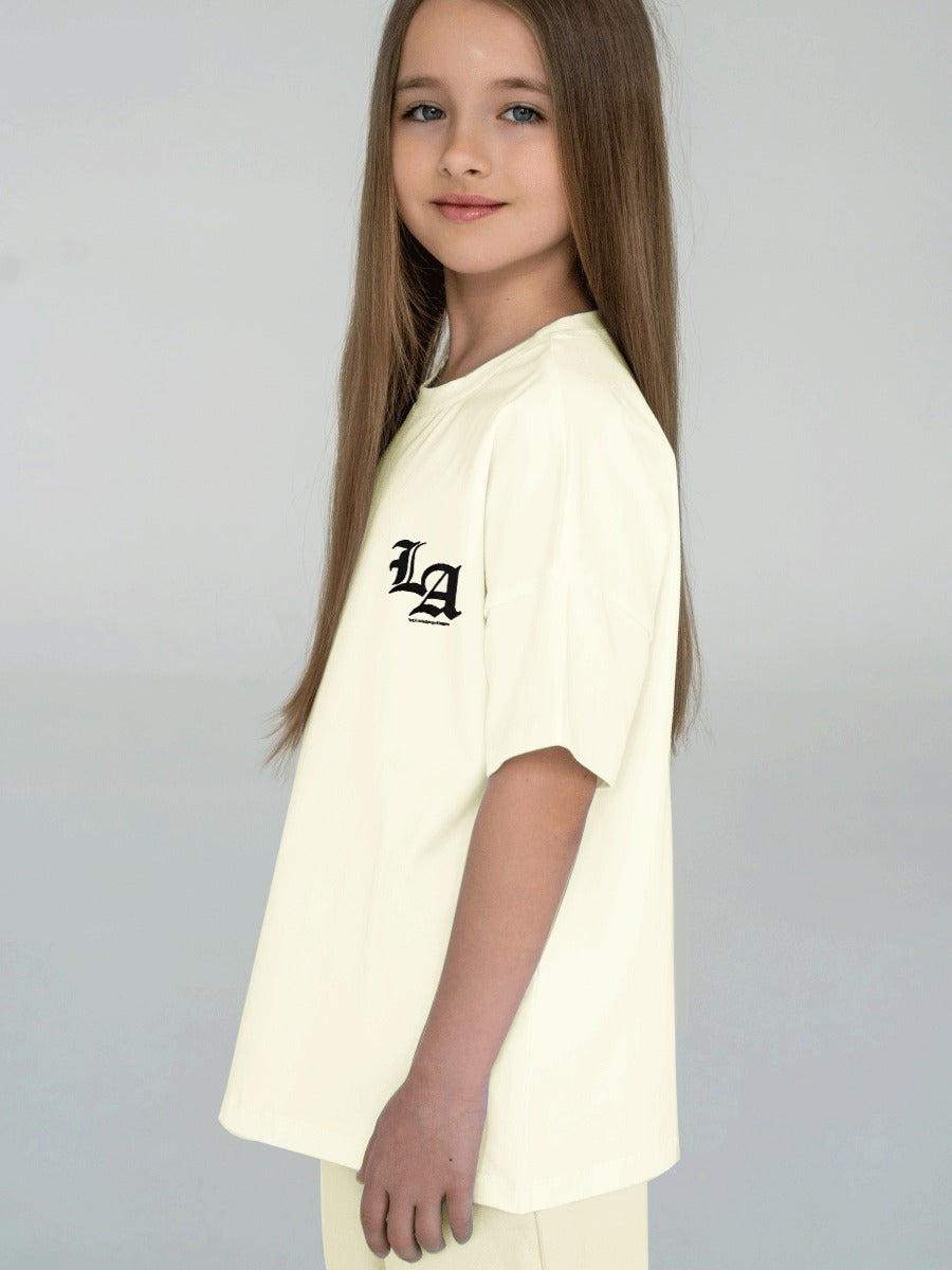 Children LA Kids Set In Beige