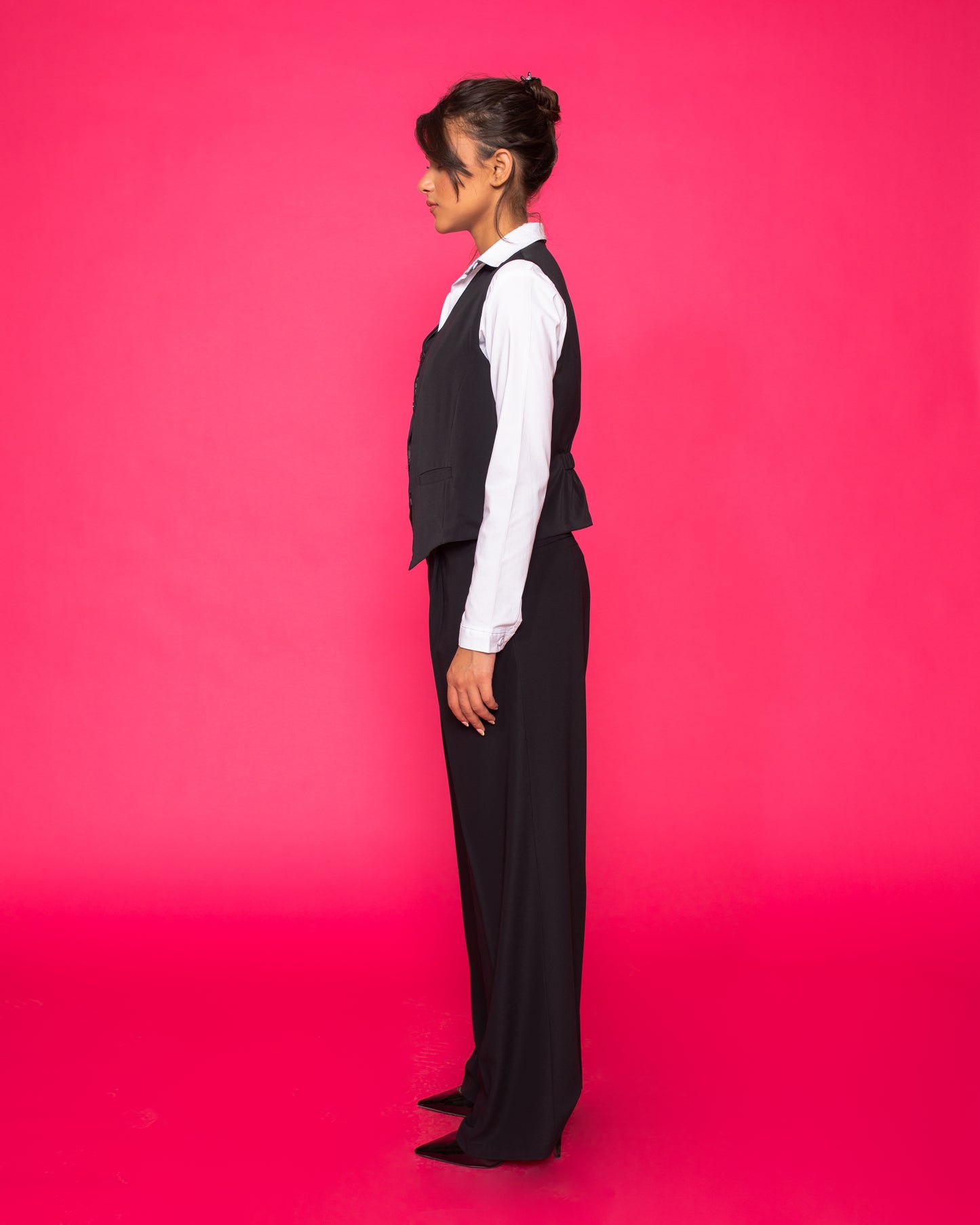 Banker Vest In Black