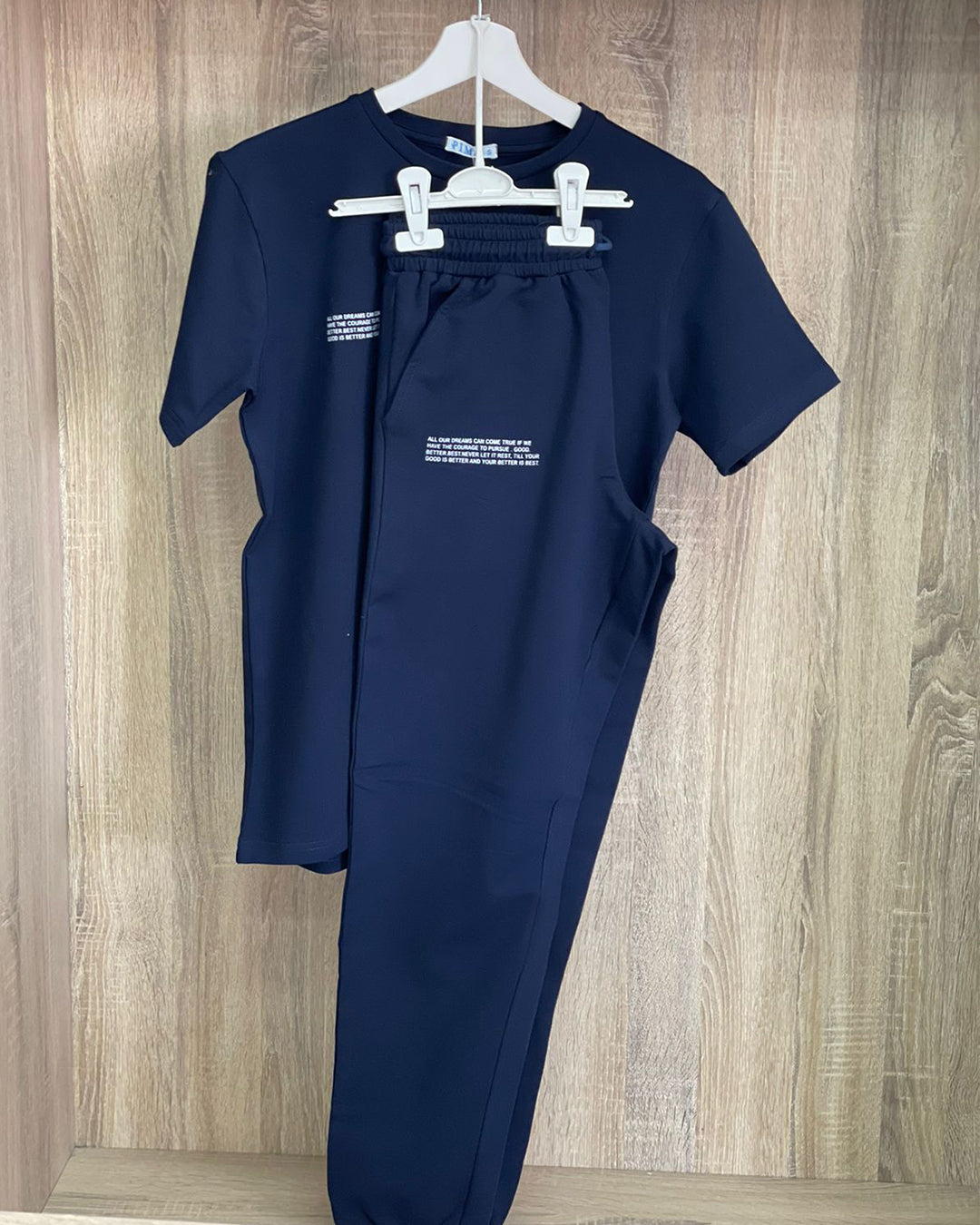 Men Basic Tracksuit In Navy