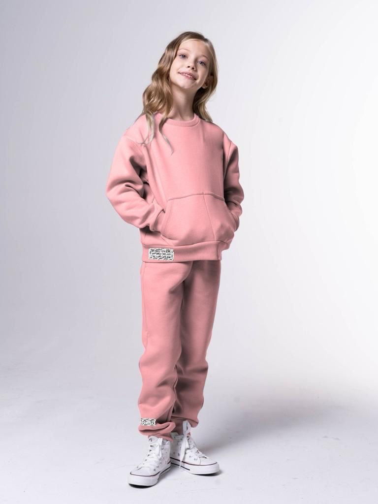 Fleece Sweatshirt Set In Cashmere
