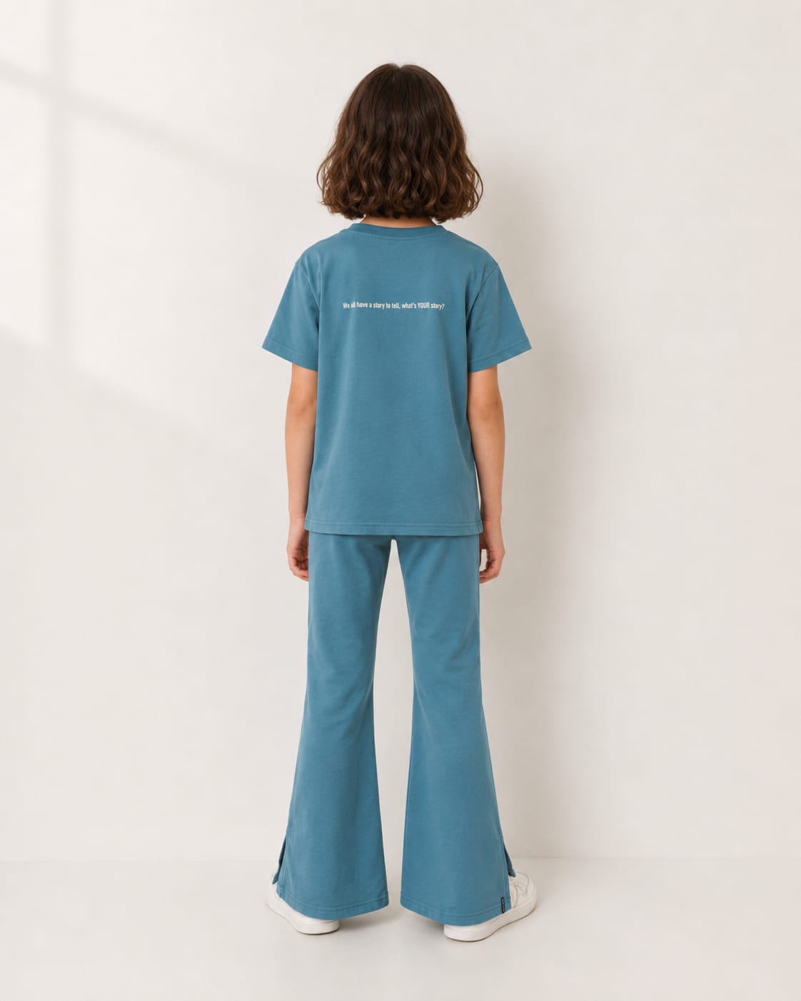 Girls Split Hem Flare Set