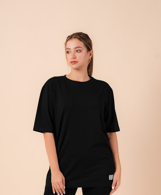 Patched Cotton T-Shirt In Black