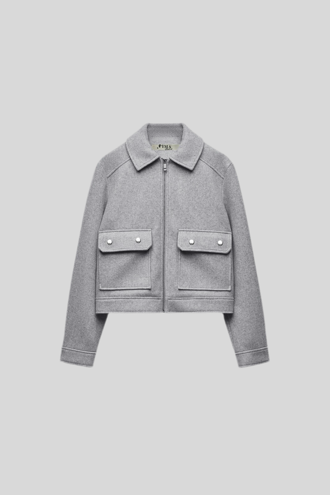 S- N-Soft Zipup Jacket In Gray