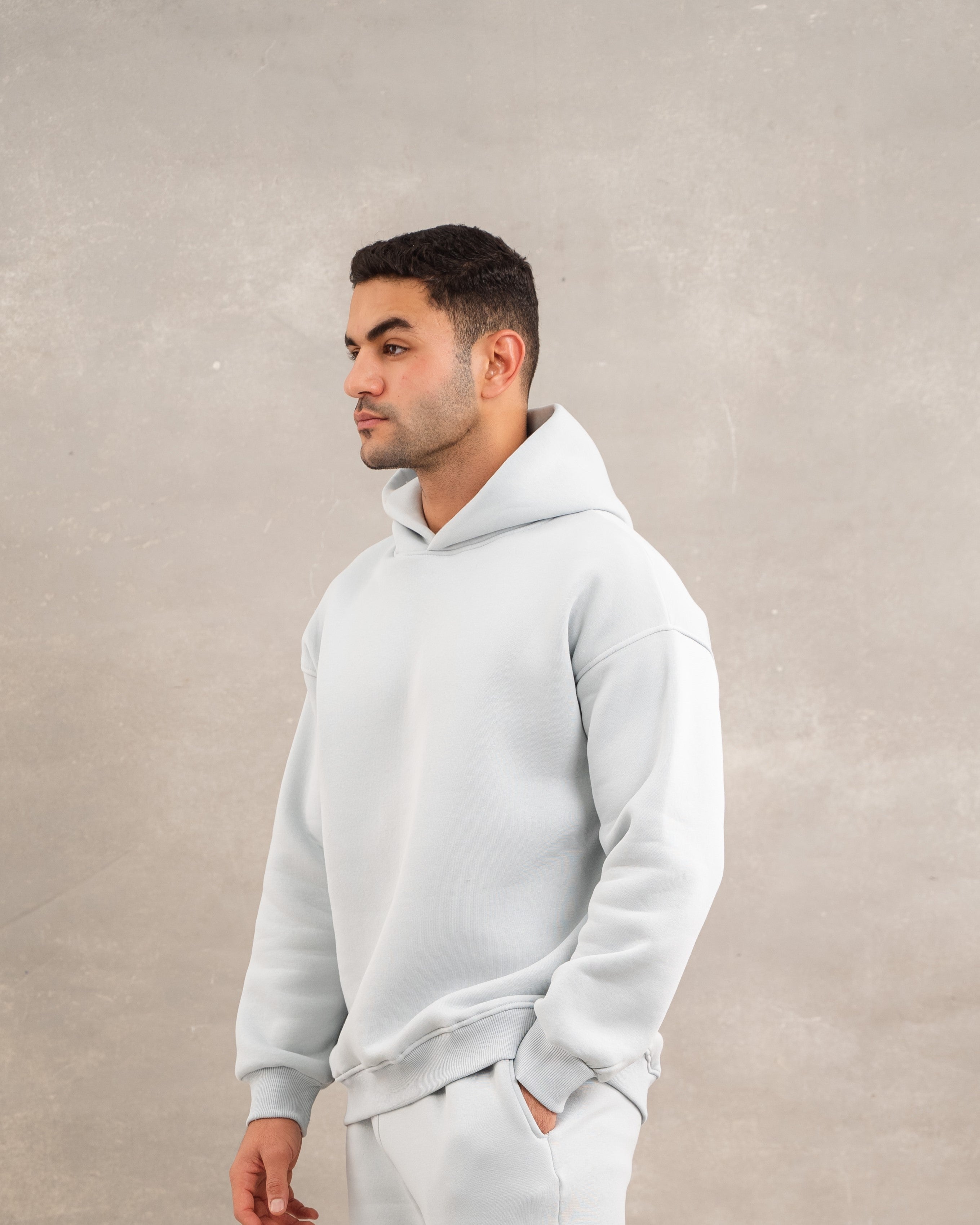 Men Basic Fleece Hoodie