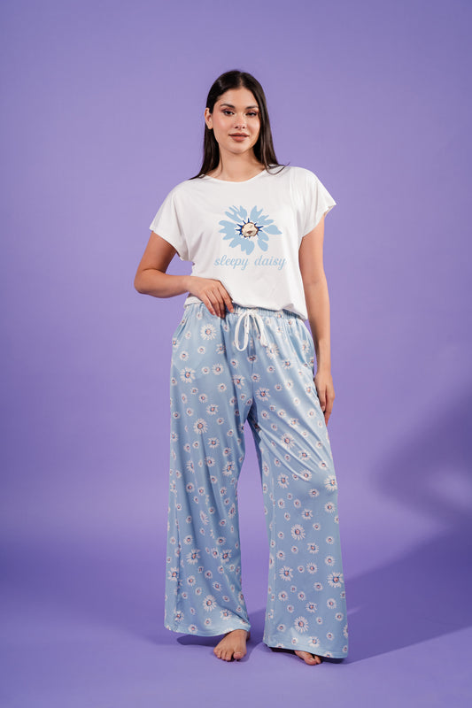 Daisy Flower Pajama| Baby Blue