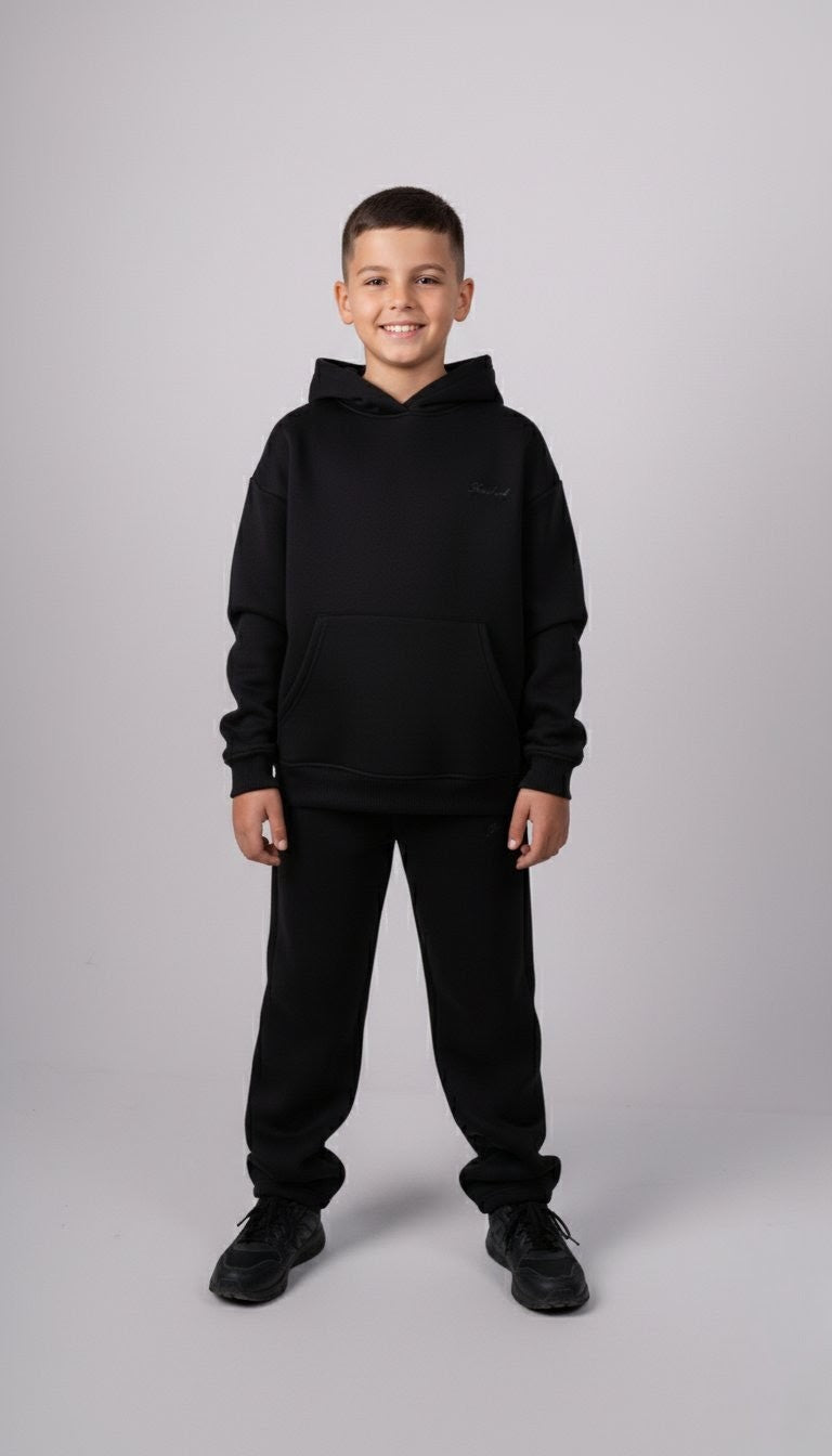 Kids Fleece Set | Black