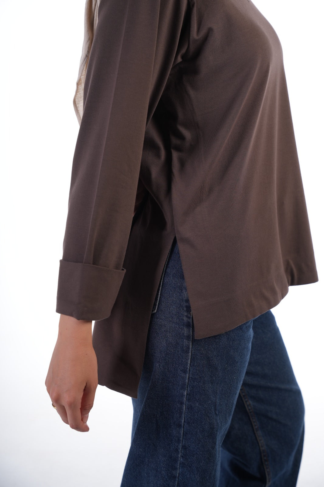 Folded Sleeves T-Shirt