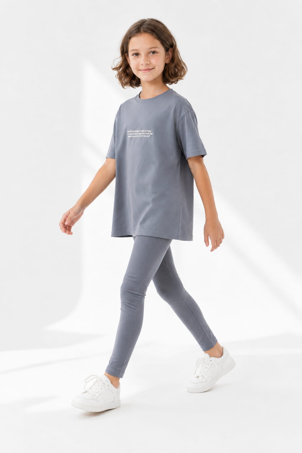 Printed Cotton Kids Legging Set