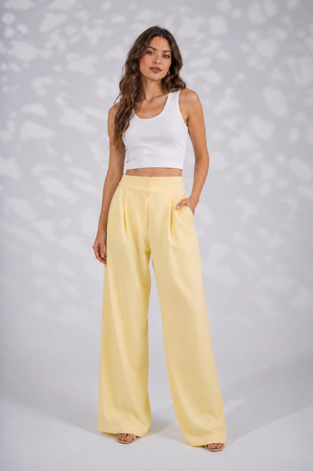High Waist Wide Leg Pants