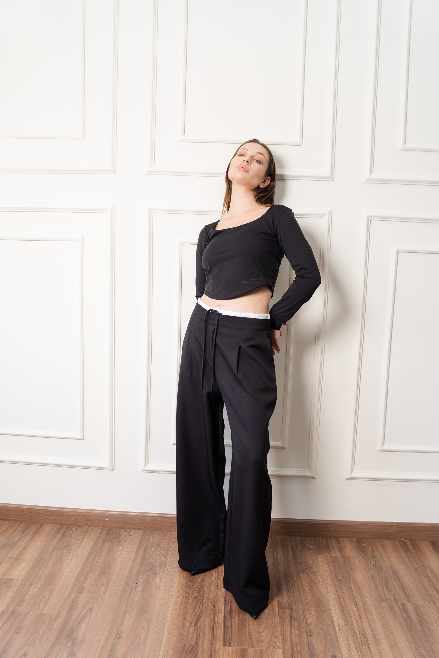 Boxer Trousers In Black
