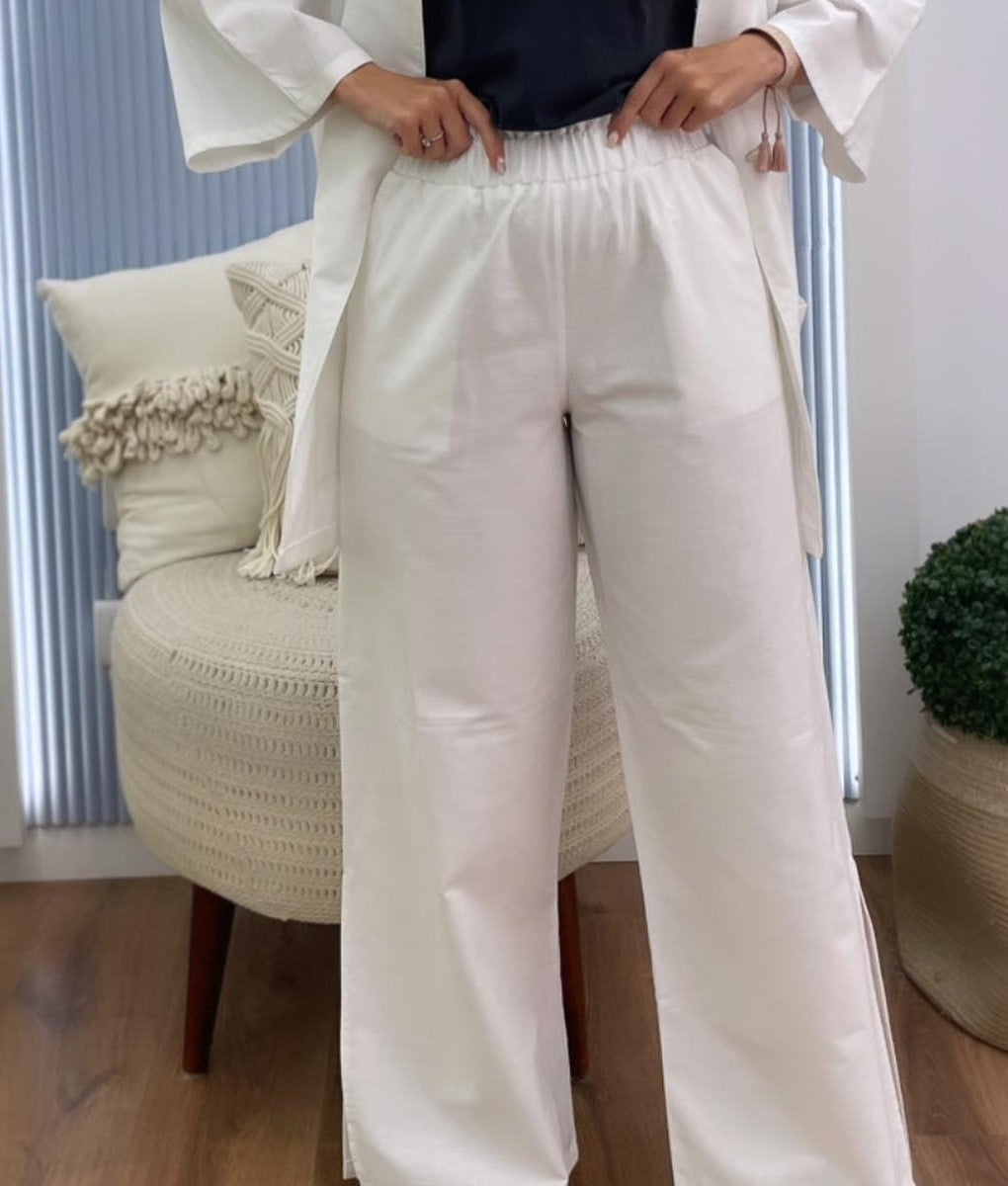 Linen Pants In White