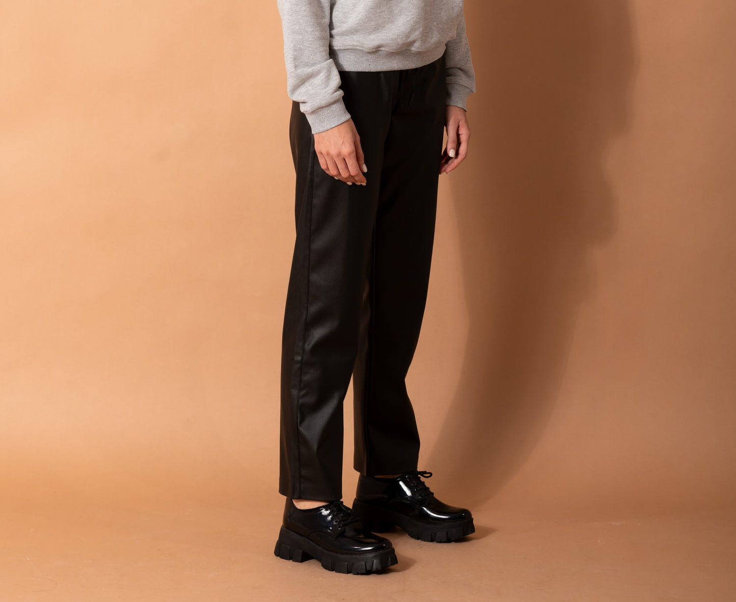 Faux-Leather Pants