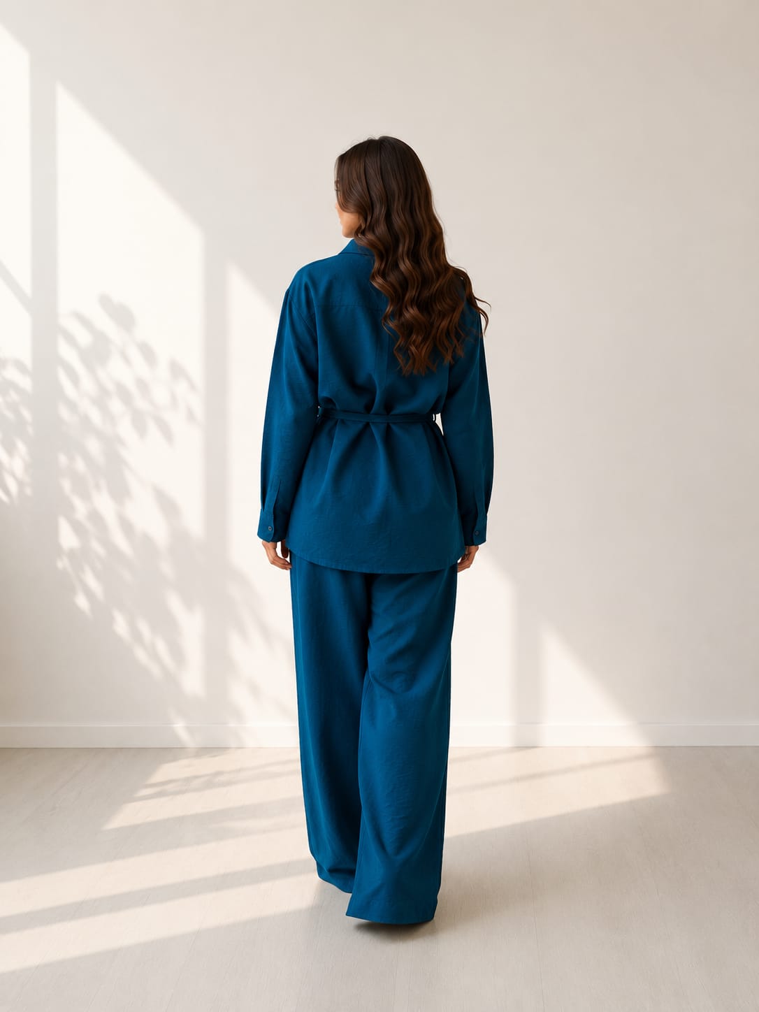 Shirt With Wide Leg Trousers set