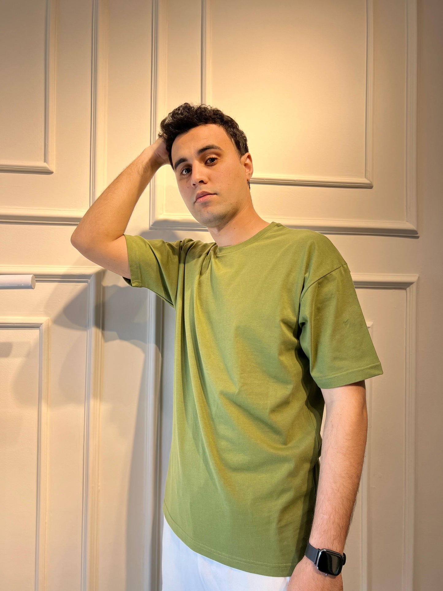 Men Basic T-Shirt In Olive