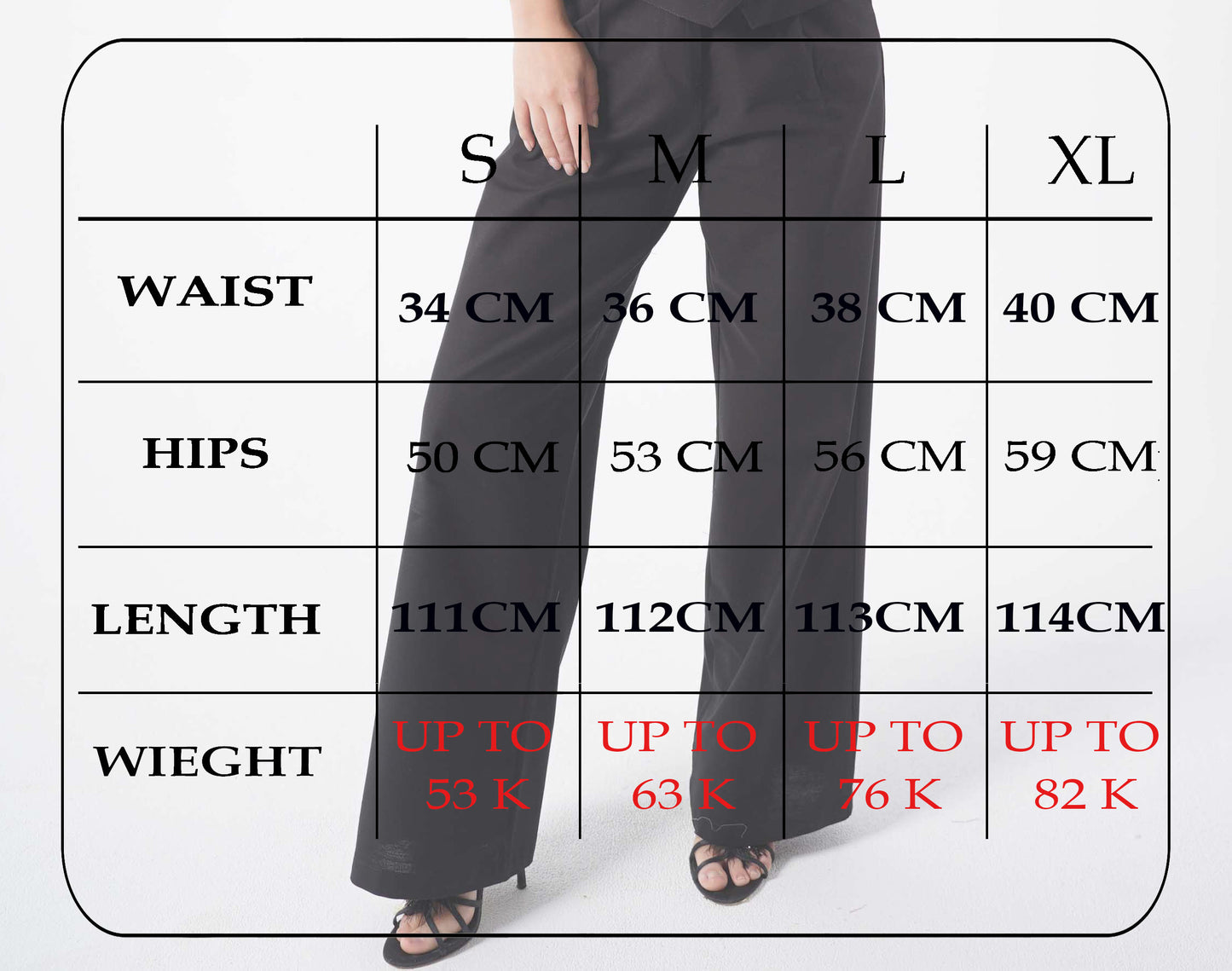 Straight Leg Pants In Black