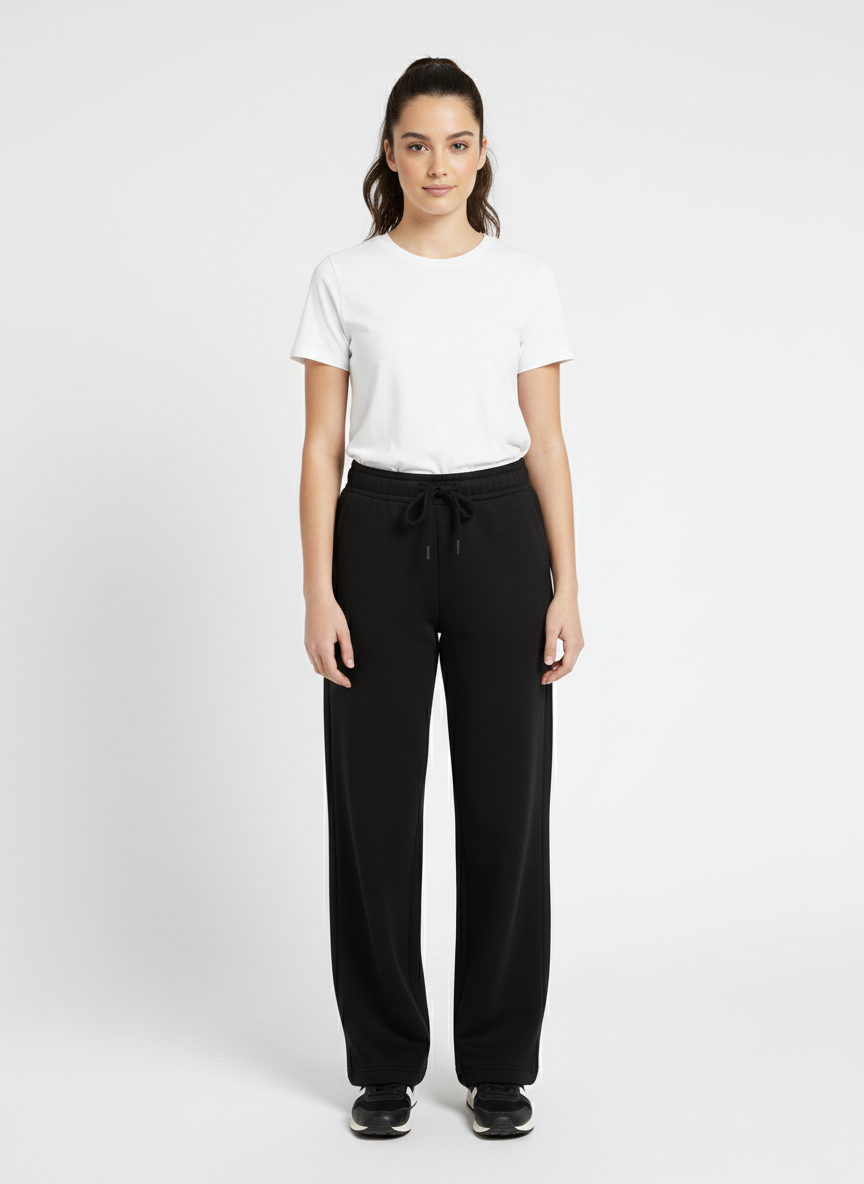 Straight leg trousers
