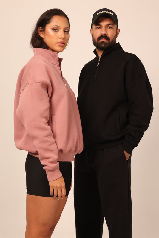 Quarter zipper | Cashmere