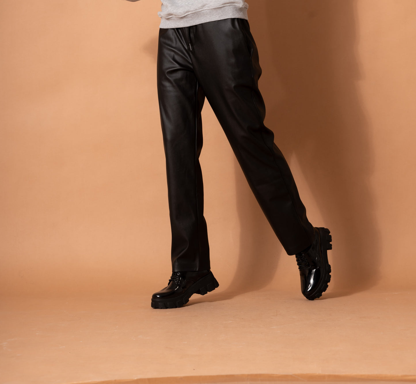 Faux-Leather Pants
