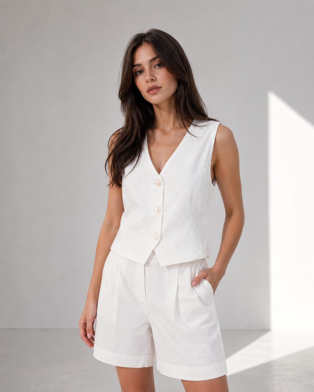 Linen Vest
