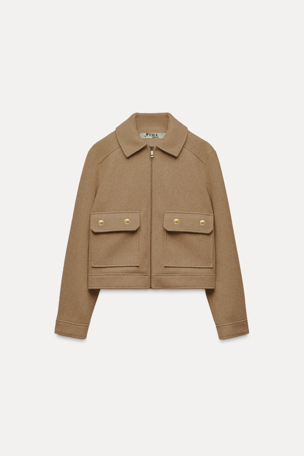 S-N-Soft Zipup Jacket In Camel