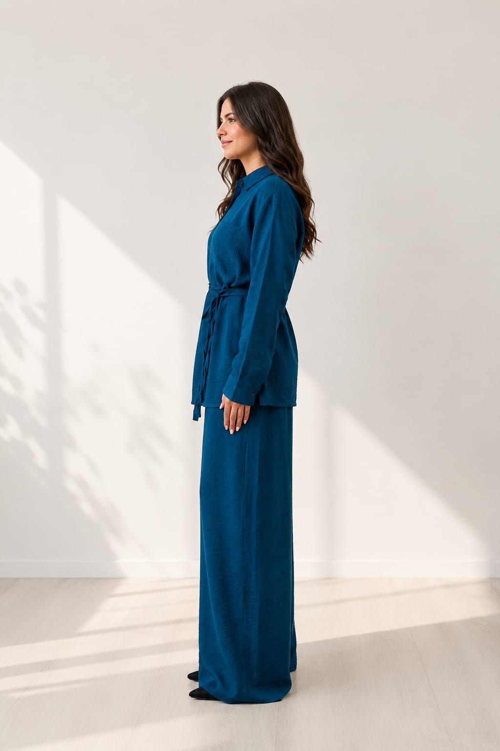 Shirt With Wide Leg Trousers set