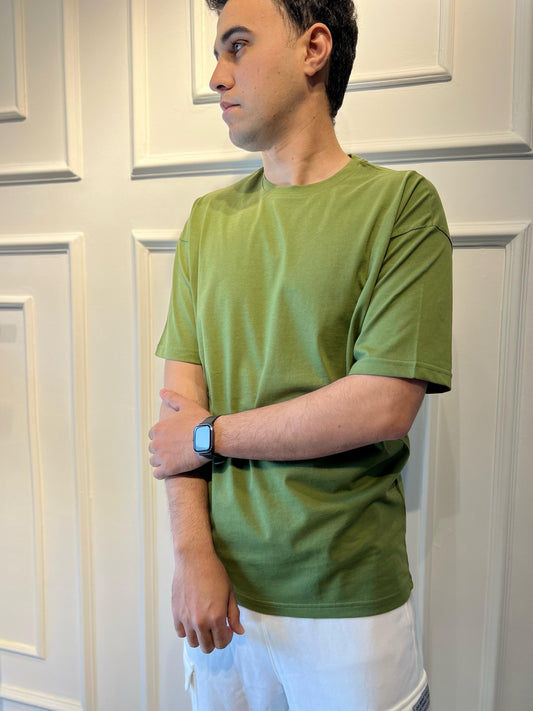 Men Basic T-Shirt In Olive