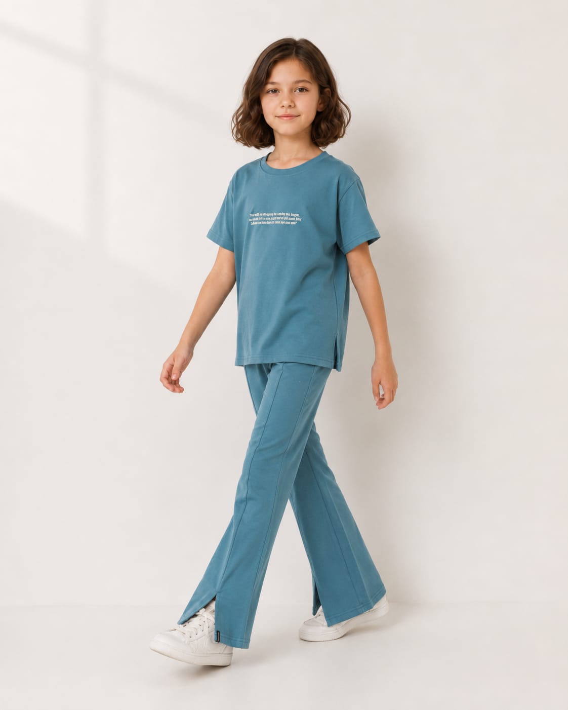 Girls Split Hem Flare Set