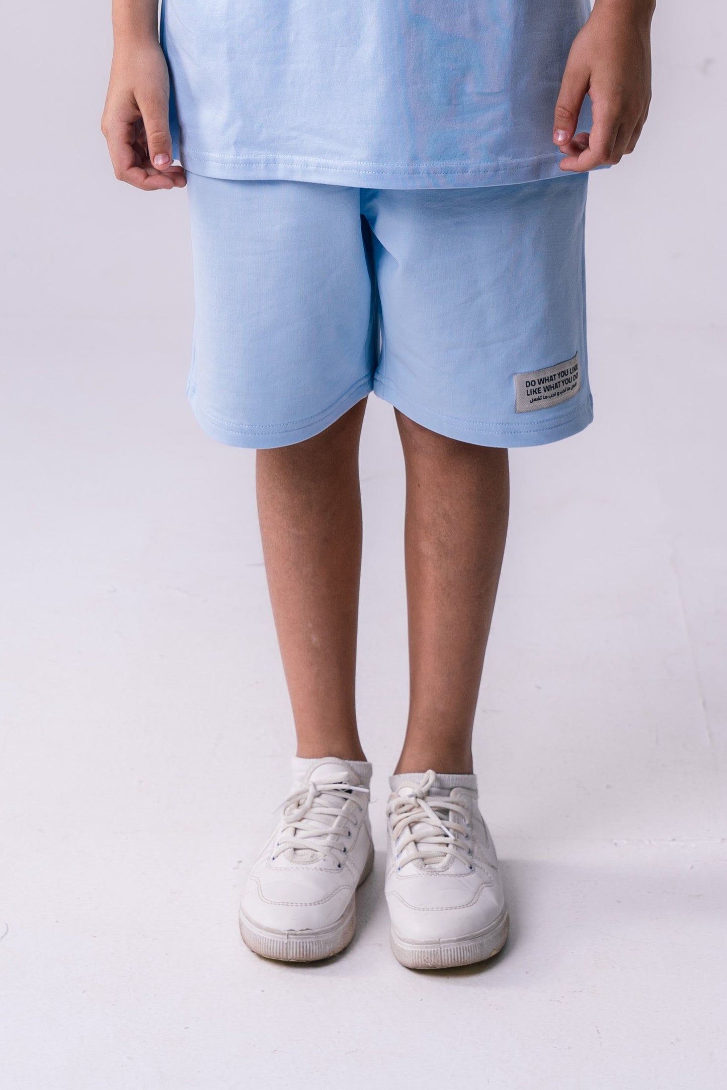 Kids Cotton Short In Baby Bule