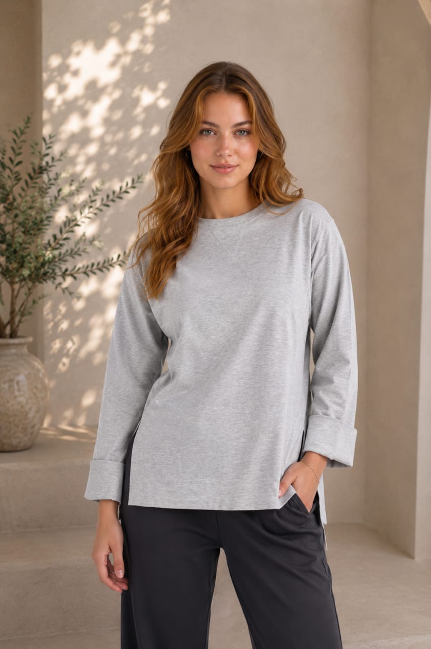 Folded Sleeves T-Shirt