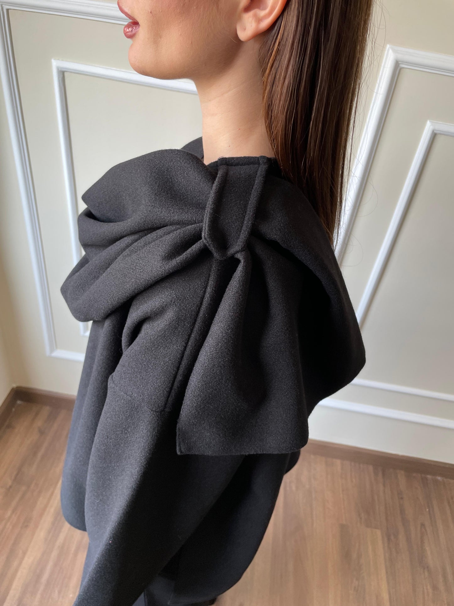 Scarf Jacket In Black