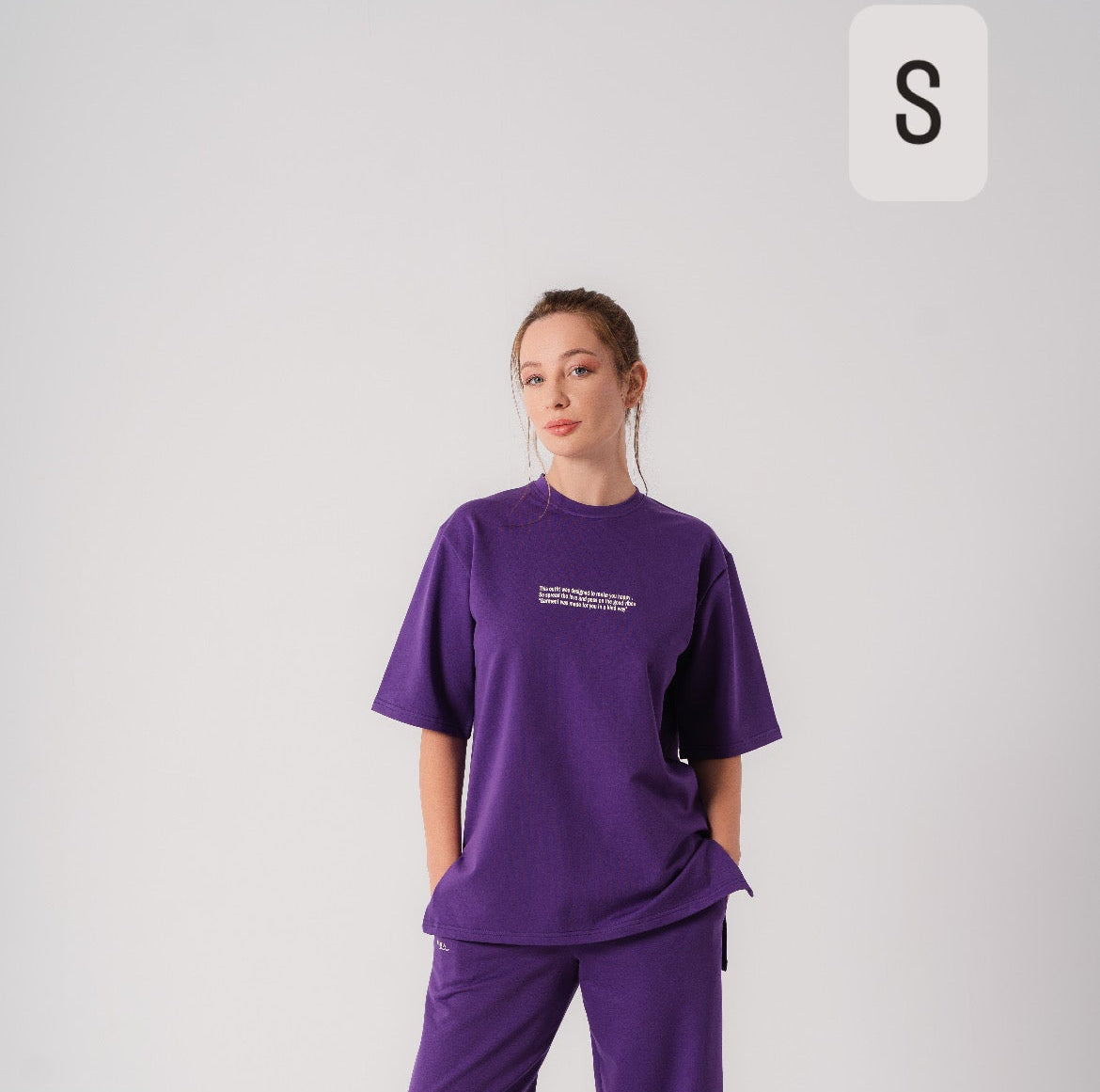 Cotton Everyday T-Shirt In Purple