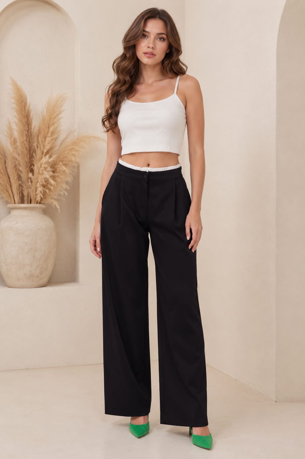 High Waist Wide Leg Pants
