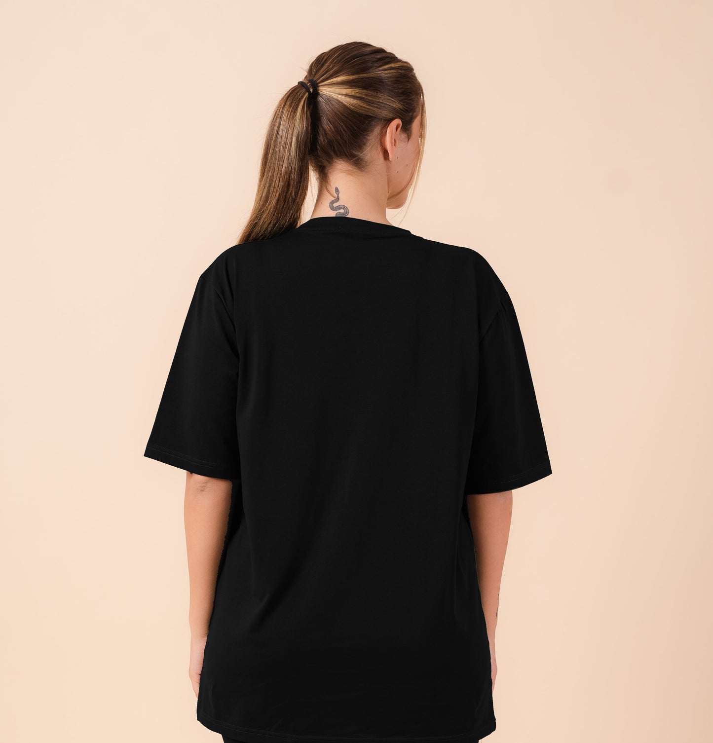 Patched Cotton T-Shirt In Black