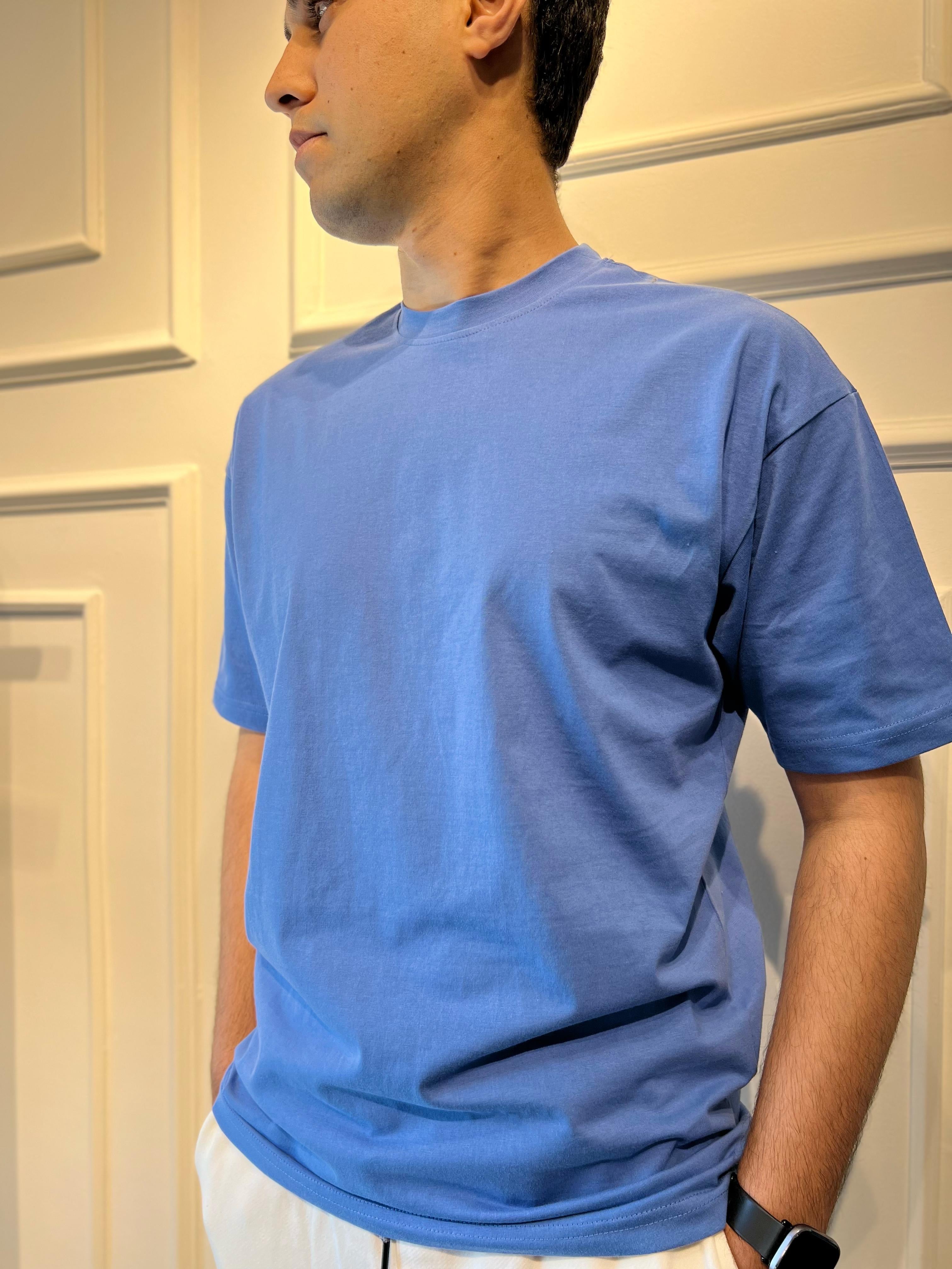 Basic Men T-Shirt In Blue