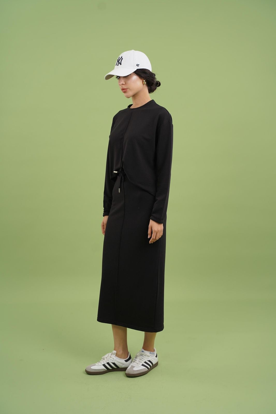 Pencil Skirt Set In Black