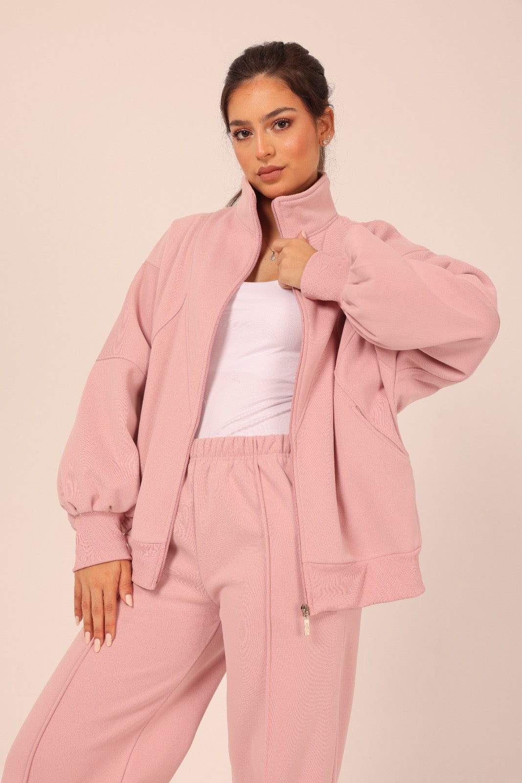 Soft Bomber Jacket Set