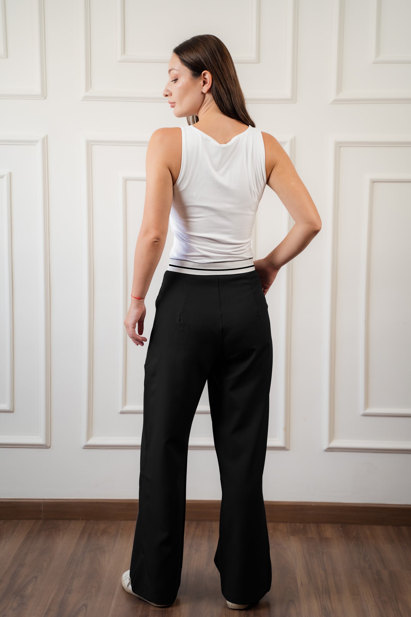 Cross Belt Pants | Black