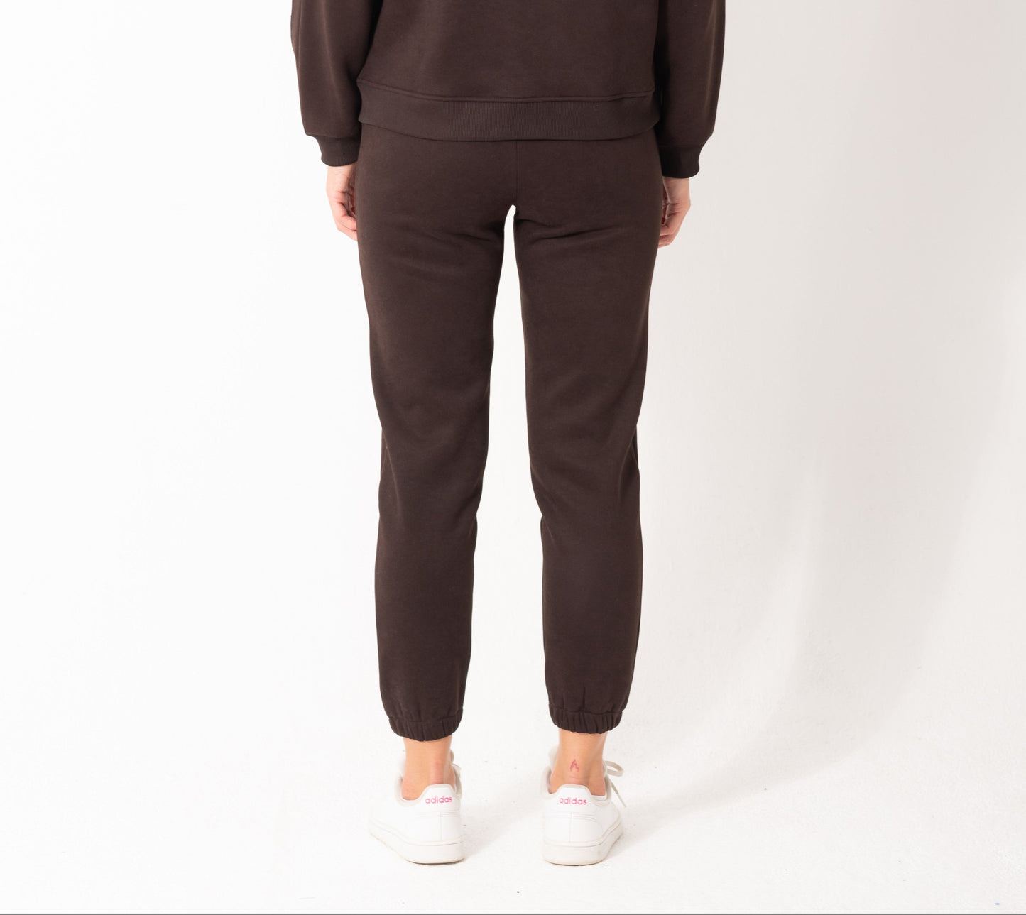 Ruffled Sleeves  Pants In Brown