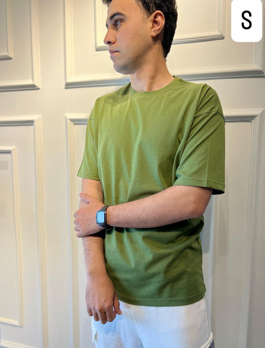 Men Basic T-Shirt In Olive