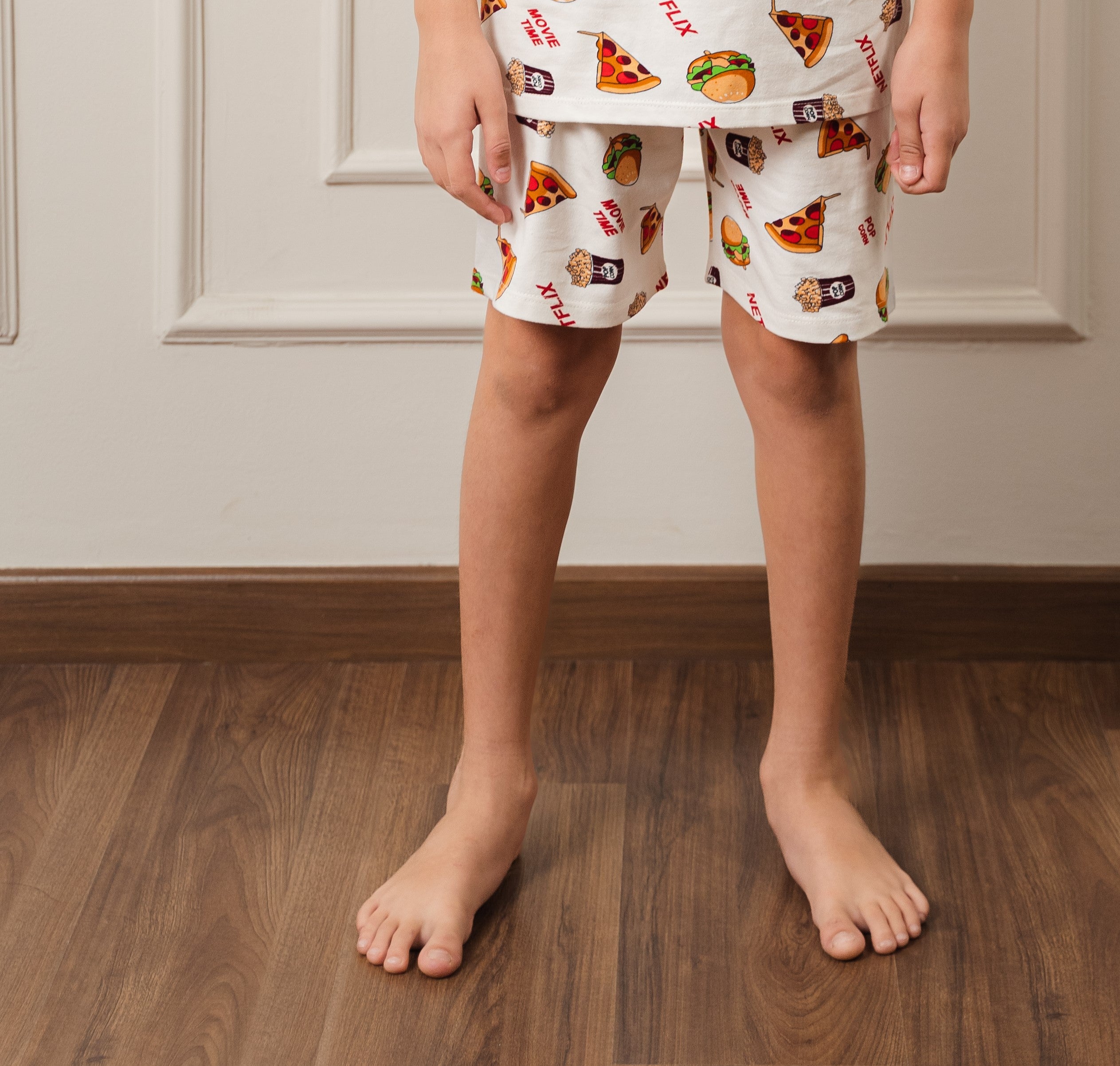 Printed Cotton Kids Short