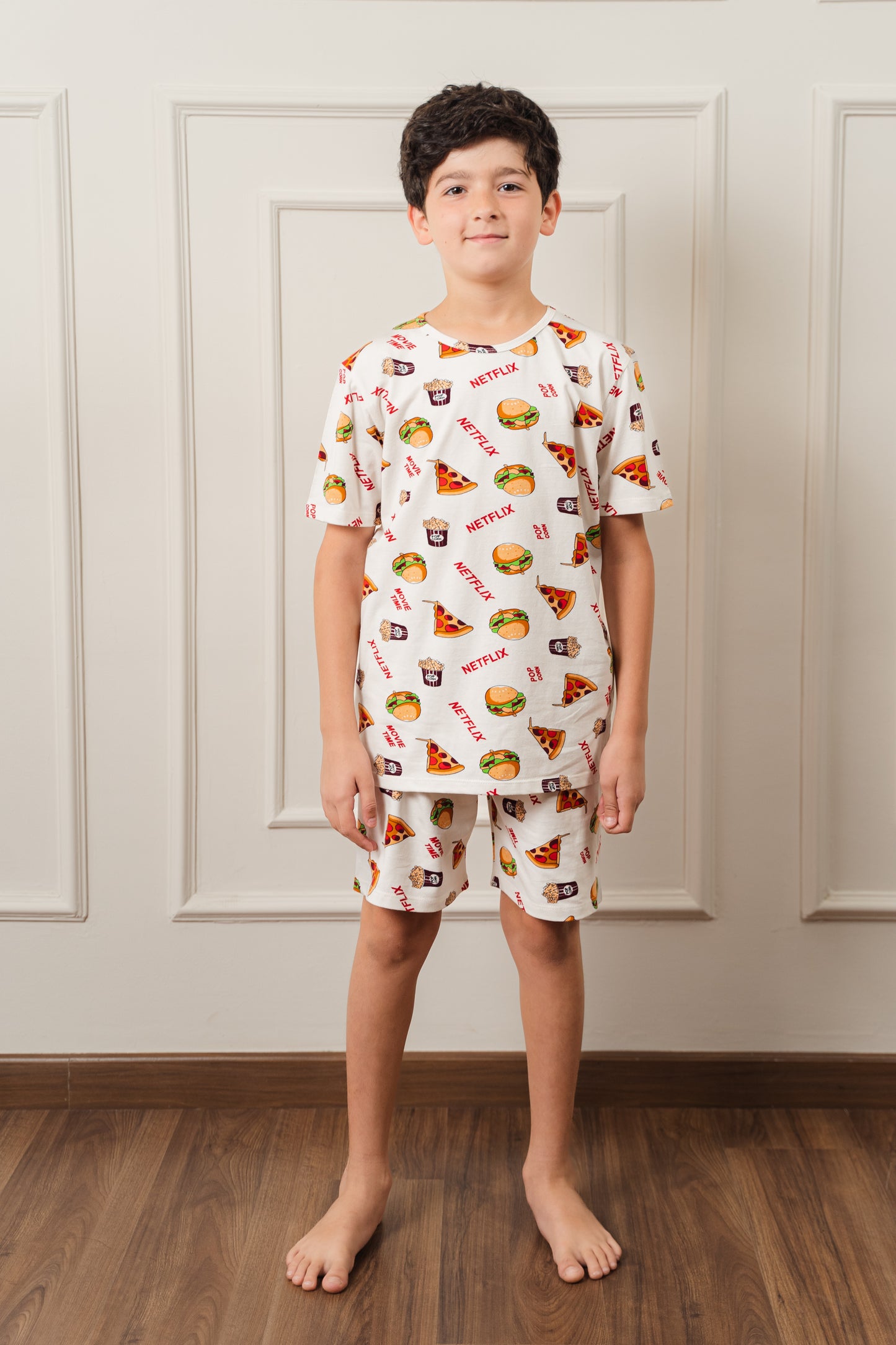 Printed Kids Pajamas In Cotton