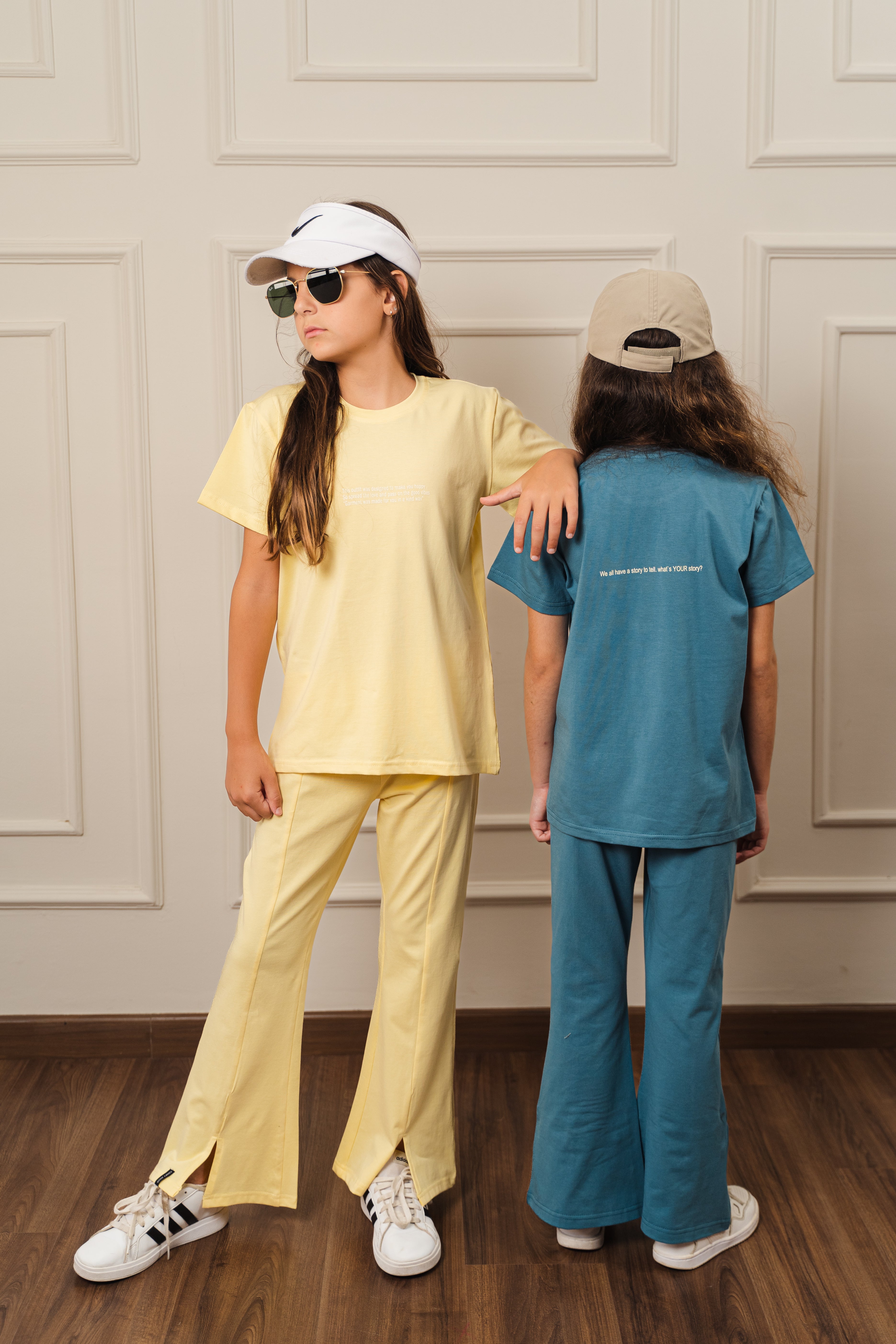 Girls Split Hem Flare Set