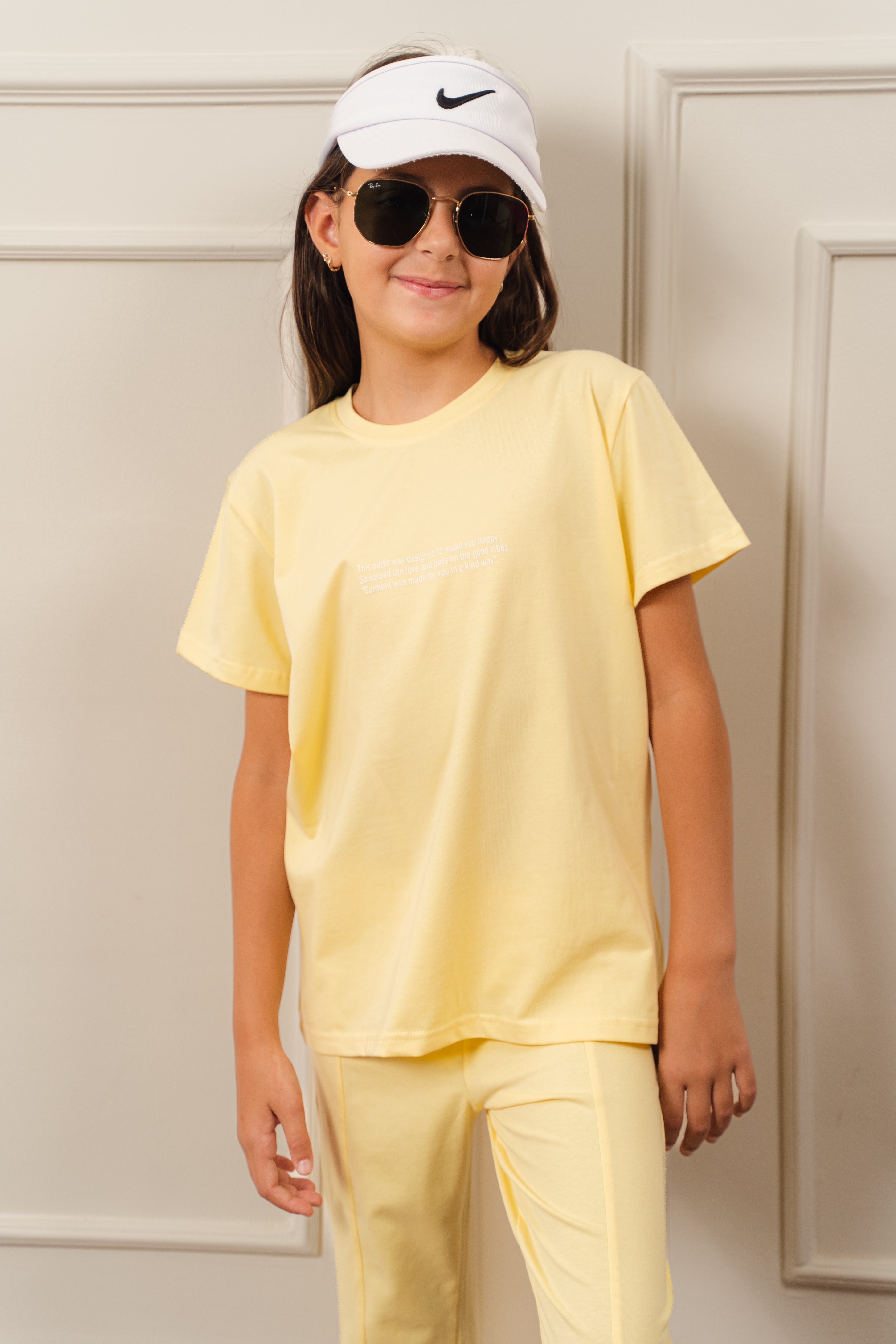 Girls Split Hem Flare Set