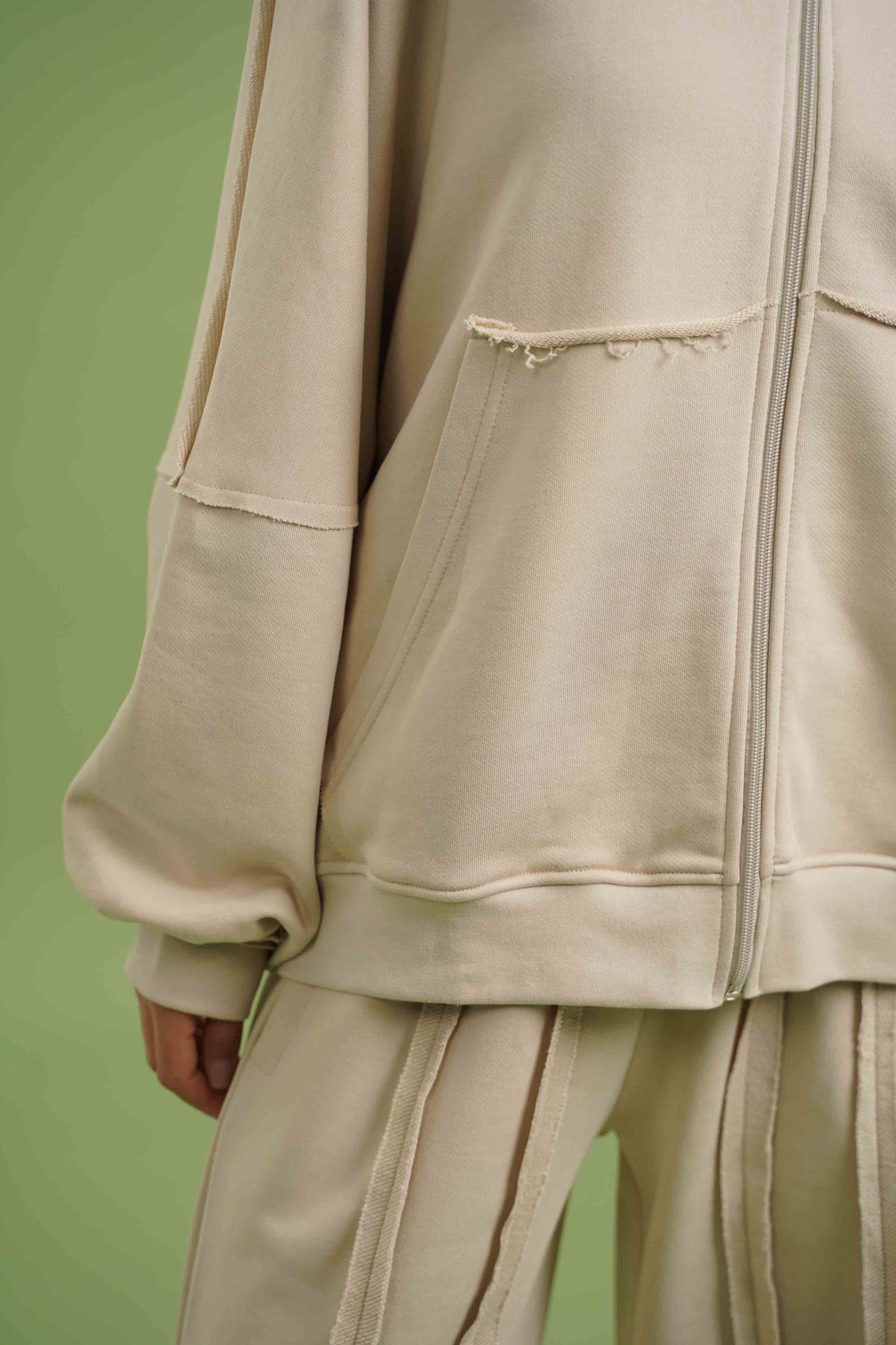 Raw Edge Set I Stone Beige