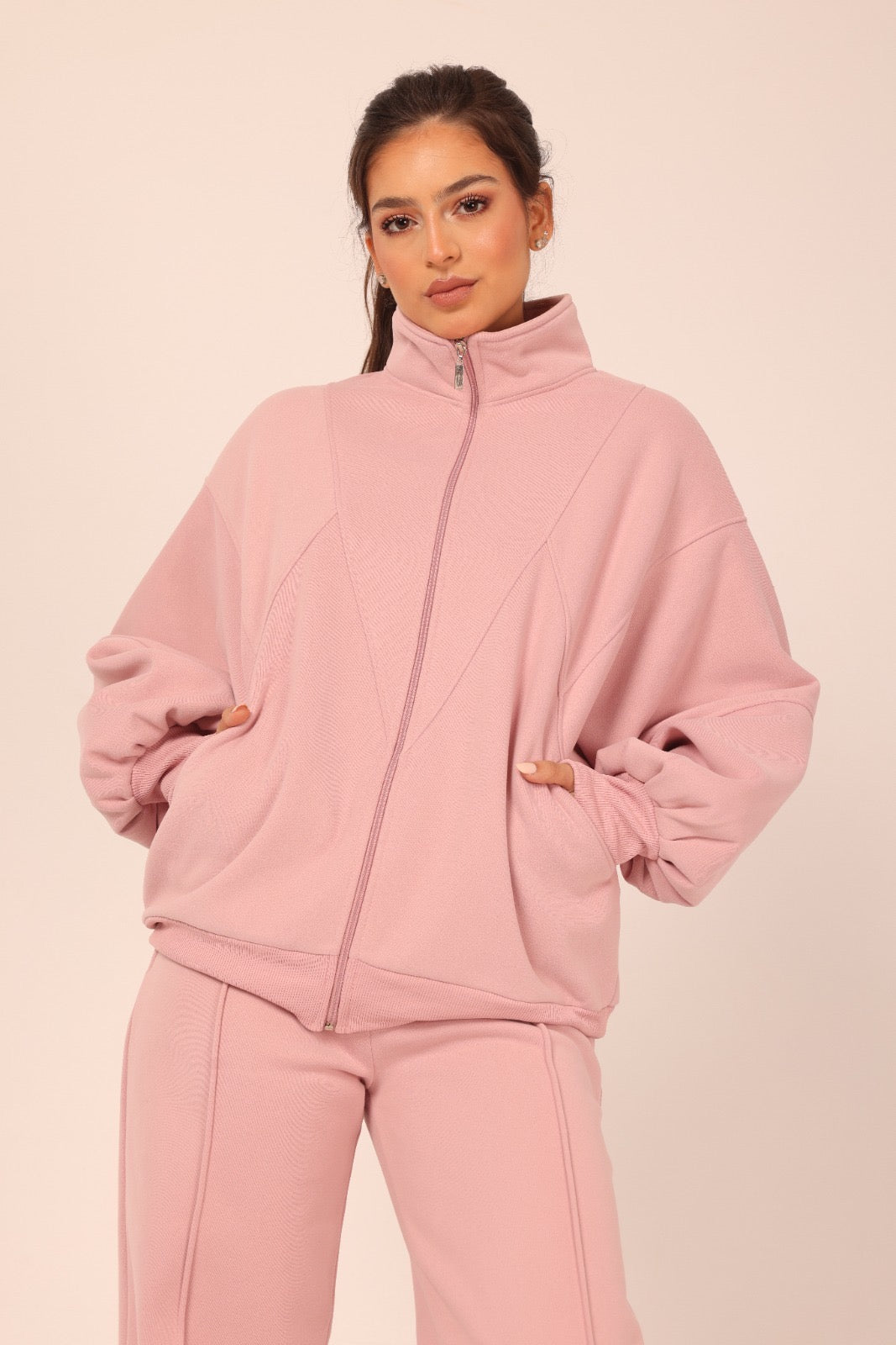 Soft Bomber Jacket Set