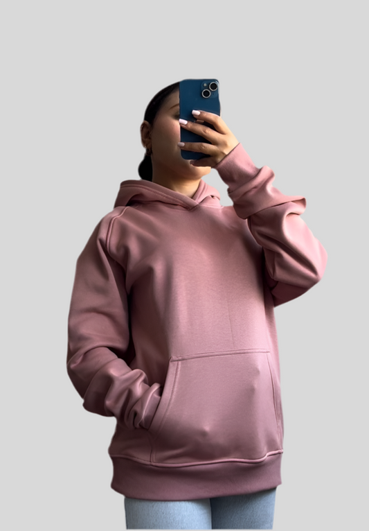 Comfy Melton Hoodie In Cashmere
